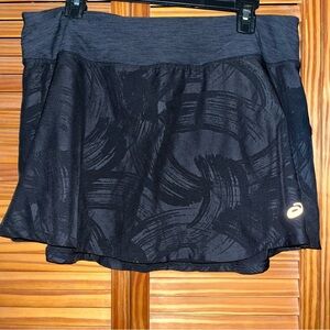 Asics Black Pull On Elastic Waist Skort Size‎ XL